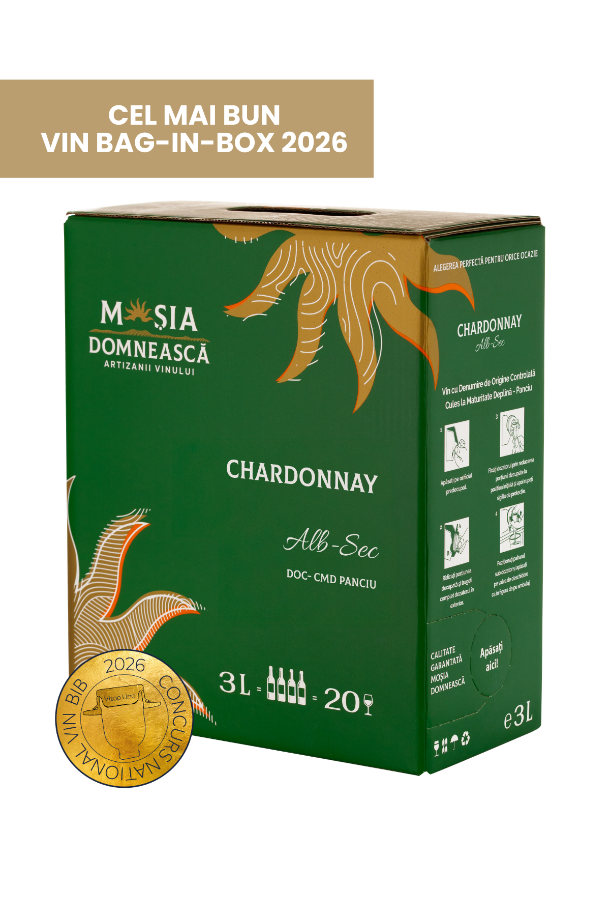 Chardonnay | Vin Alb | Sec | BIB 3L